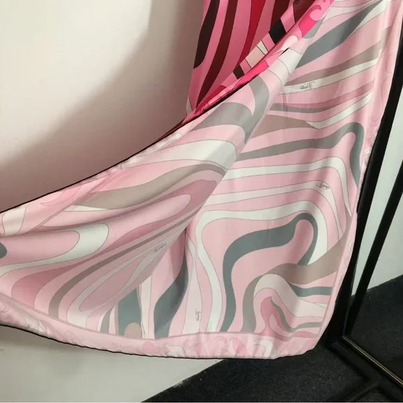 Emilio Pucci Color-Block Swirl One-Piece Swimsuit & Sarong Set - Picture 6 of 8